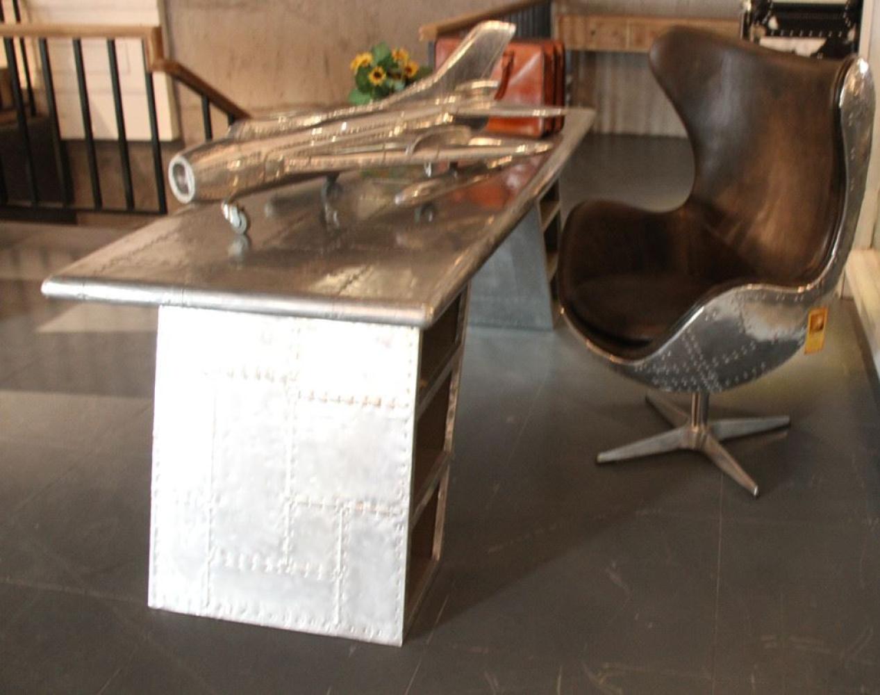 Schreibtisch Planetable Aluminium 6 Fächer Bild 1