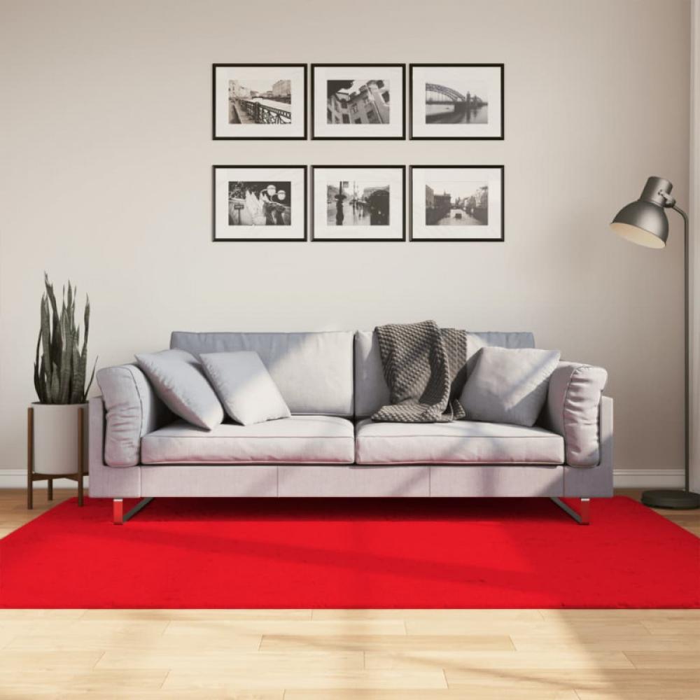 Teppich OVIEDO Kurzflor Rot 140x200 cm Bild 1