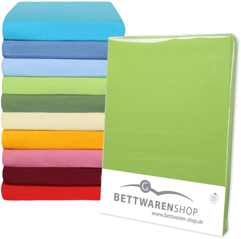 BettwarenShop Jersey Spannbettlaken Multi-Stretch|90x200 - 100x220 cm| graphit Bild 1