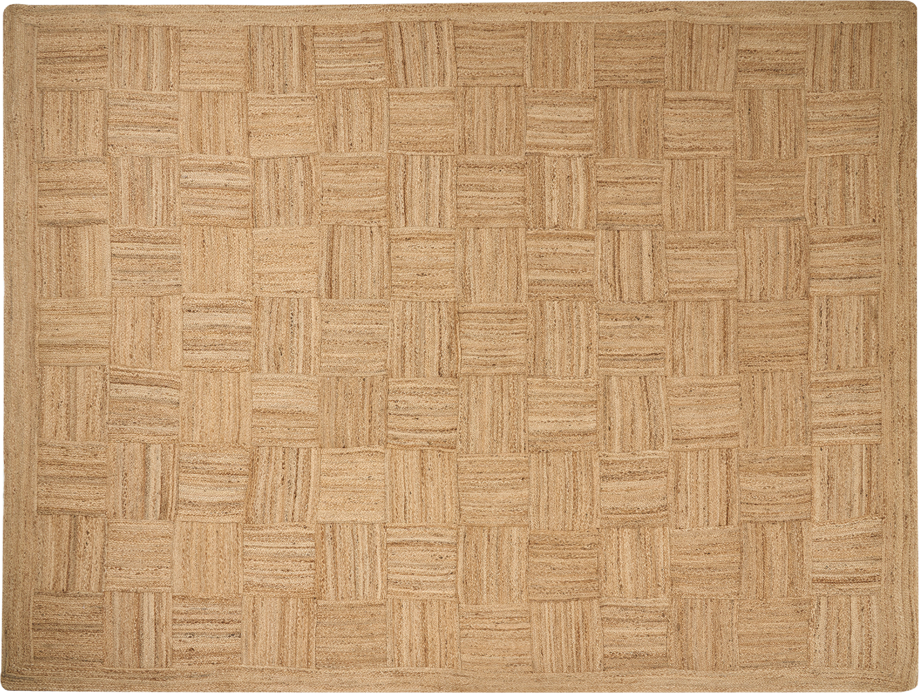 Teppich Jute beige 300 x 400 cm geometrisches Muster Kurzflor ESENTEPE Bild 1