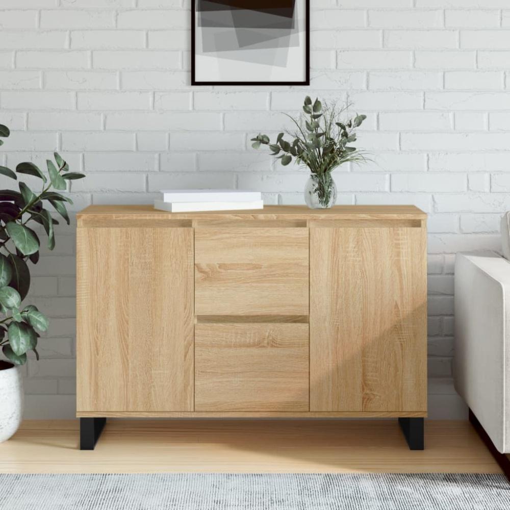 Sideboard Sonoma-Eiche 104x35x70 cm Holzwerkstoff Bild 1