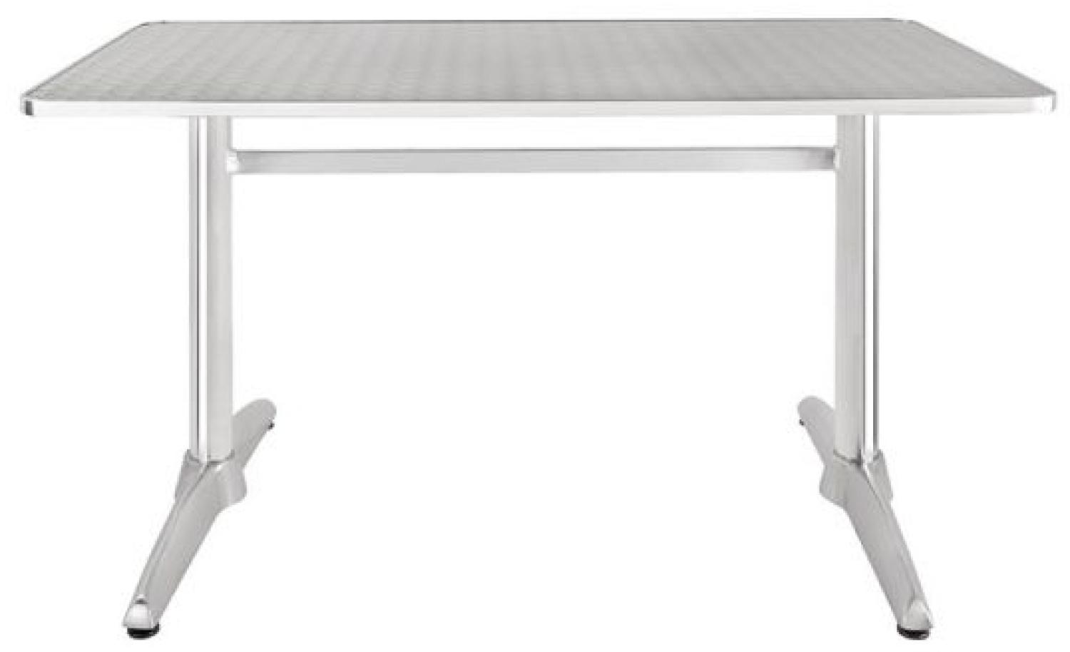 Bolero rechteckiger Tisch Edelstahl, 120 x 60cm Bild 1