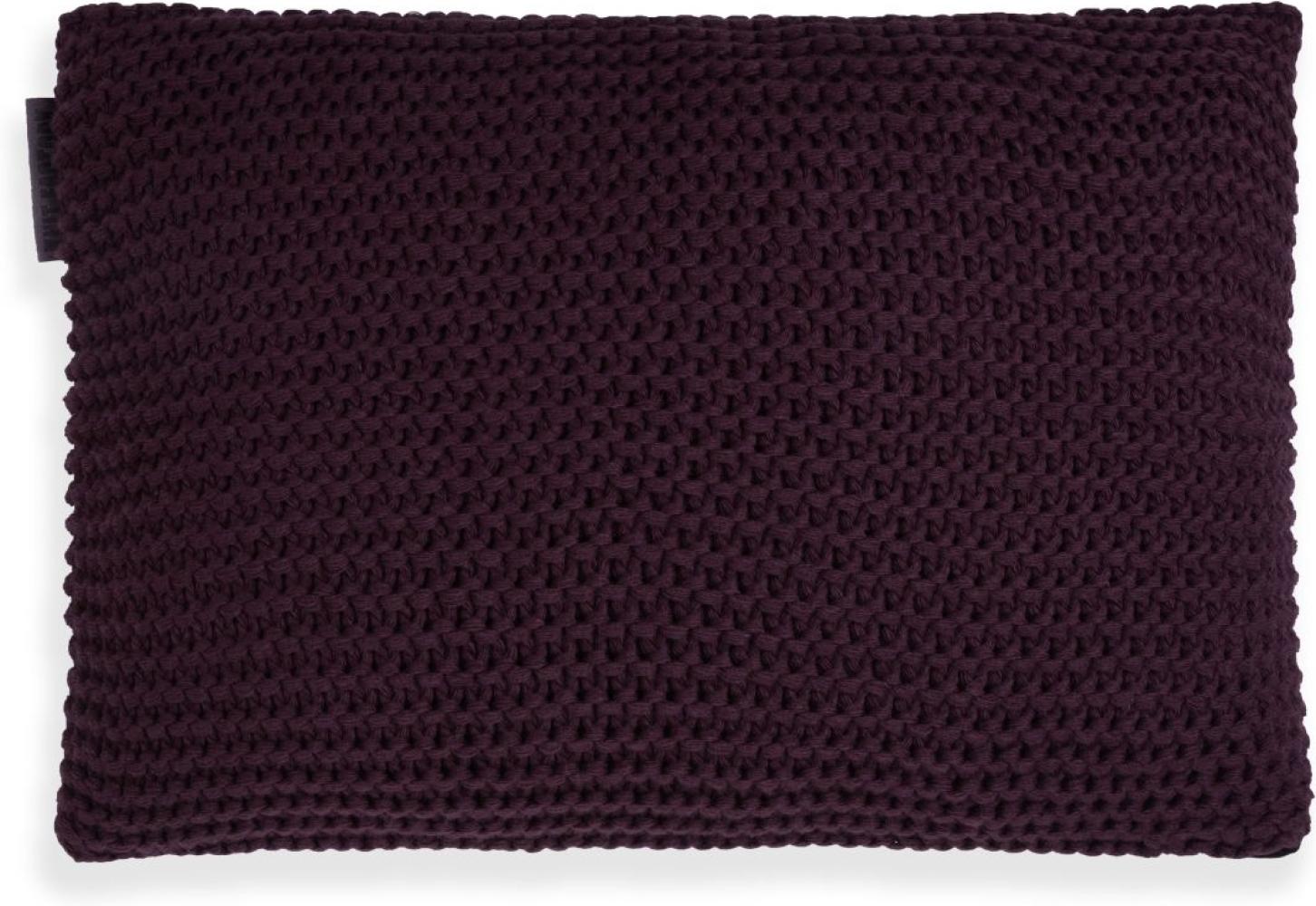 Knit Factory Vinz Kissen 60x40 cm Glatt Lila Bild 1