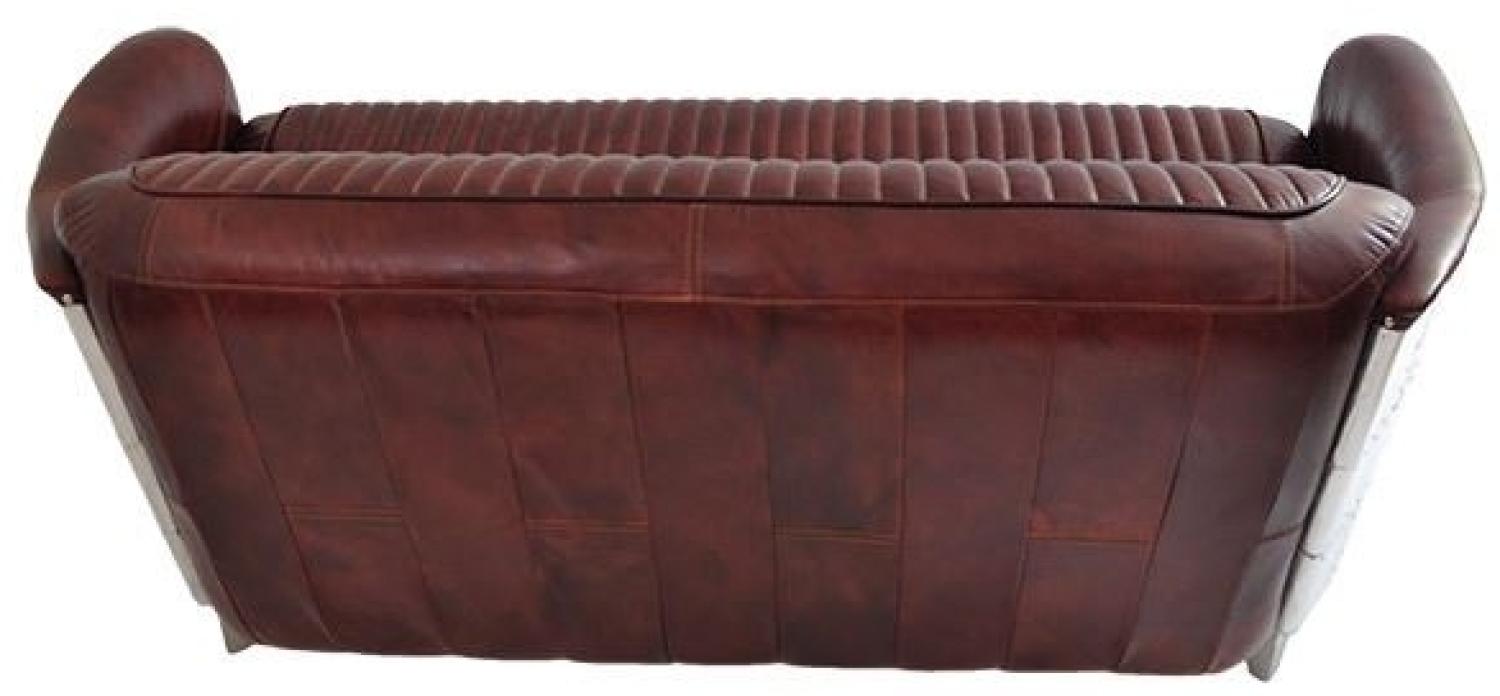 Clubsofa Aberford 3-Sitzer Vintage Leder Montaigne-Brown. Bild 1