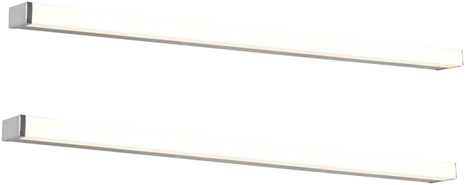 LED Badezimmer Wandleuchten 2er Set in Chrom 120cm - Spiegelleuchte Bild 1