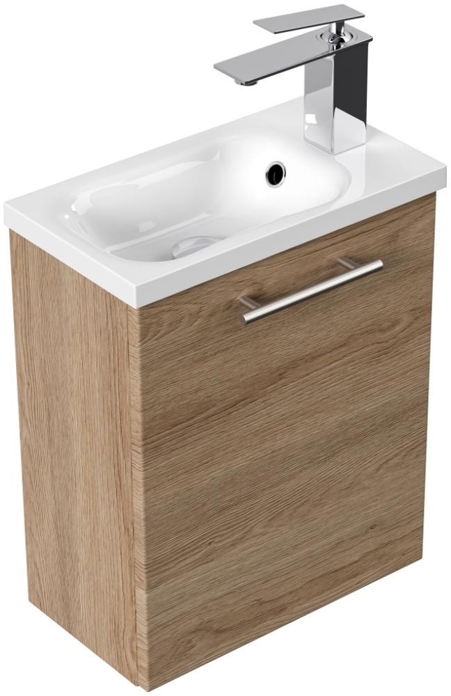 Gäste WC Badmöbel Pico Slimline 40cm SoftClose eiche hell : Eiche hell Bild 1