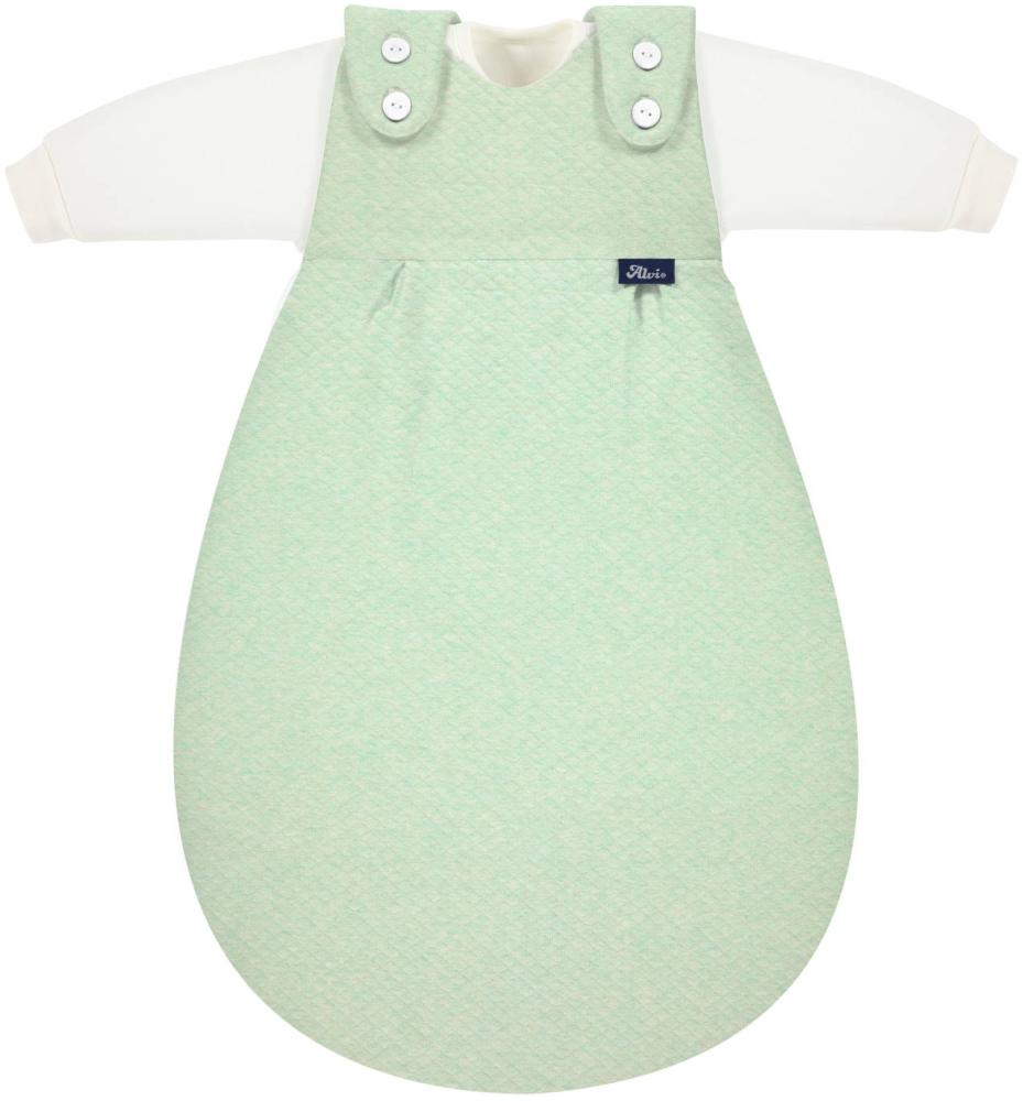 Alvi Baby-Mäxchen Schlafsack 3tlg. Special Fabric Quilt grün 50/56 Bild 1