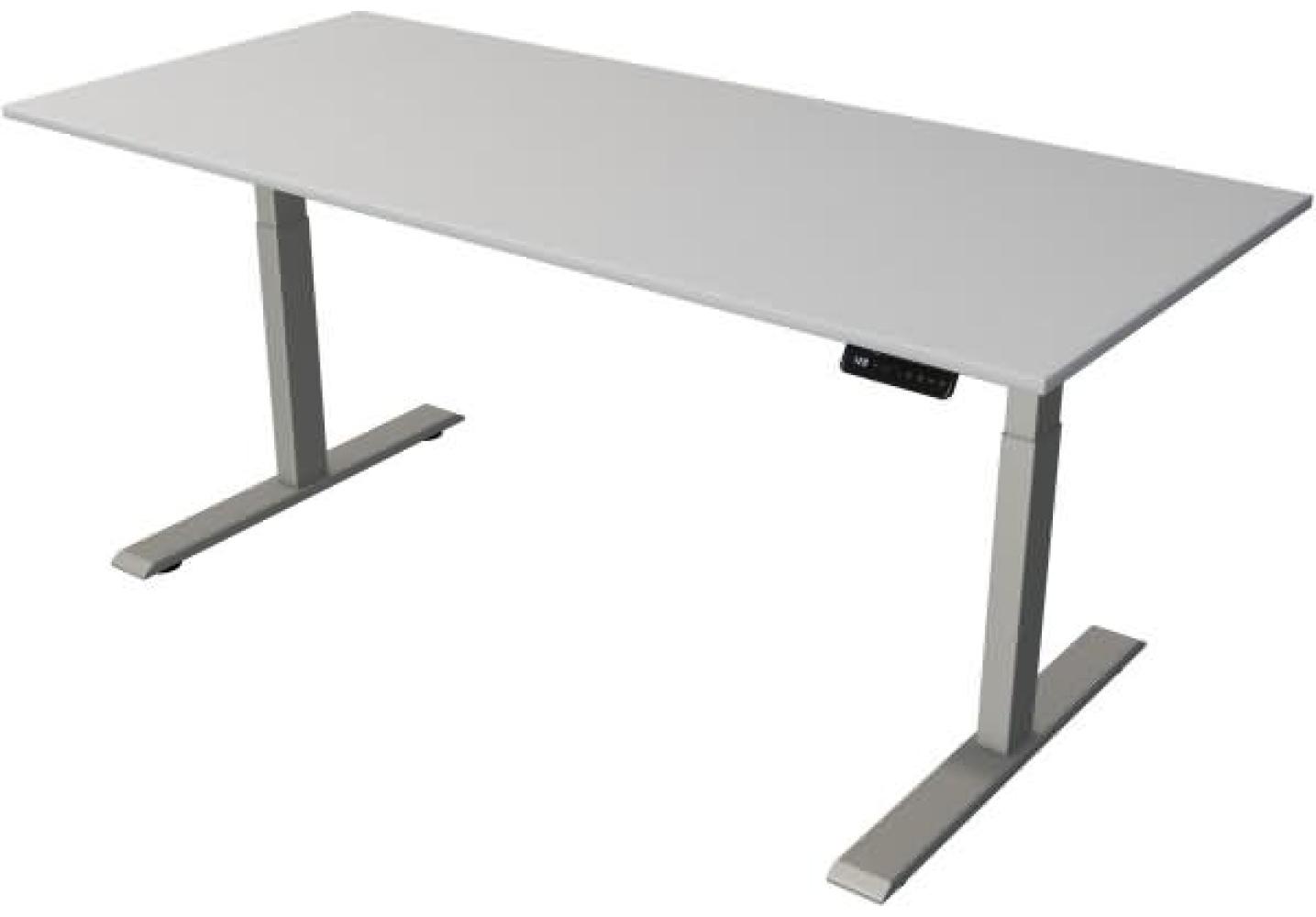 Kerkmann Steh-/Sitztisch Move 2 elektrisch Fuß silber 180x80x63-127cm Bild 1