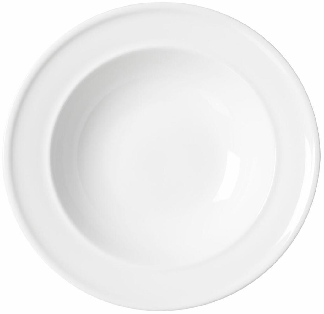 Ritzenhoff & Breker Suppenteller Simple, Suppen Teller, Speiseteller, Porzellan, Weiß, Ø 22 cm, 420814 Bild 1