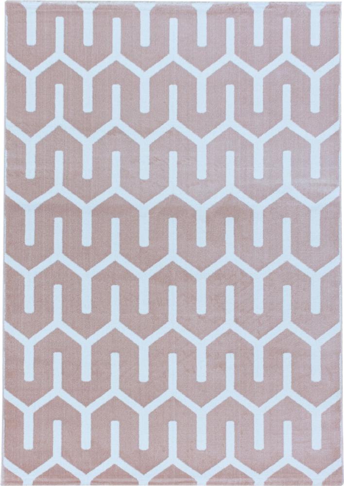Kurzflor Teppich Clara rechteckig - 240x340 cm - Pink Bild 1