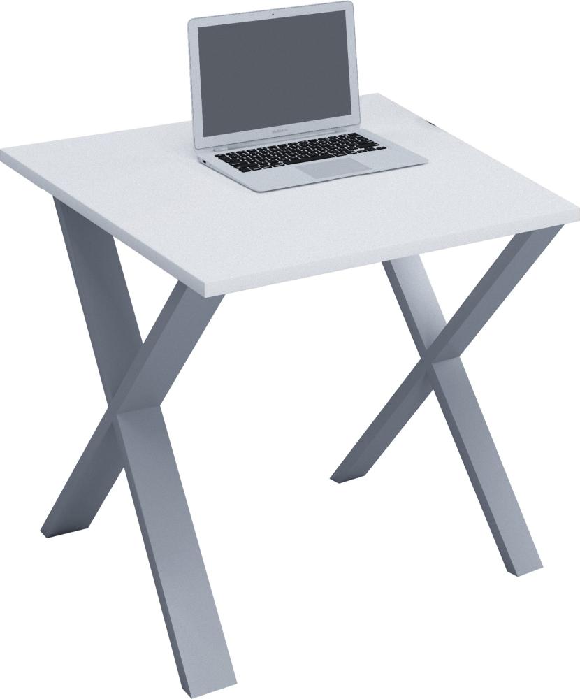 Schreibtisch Computer PC Laptop Tisch Arbeitstisch Bürotisch Computertisch weiß Bild 1