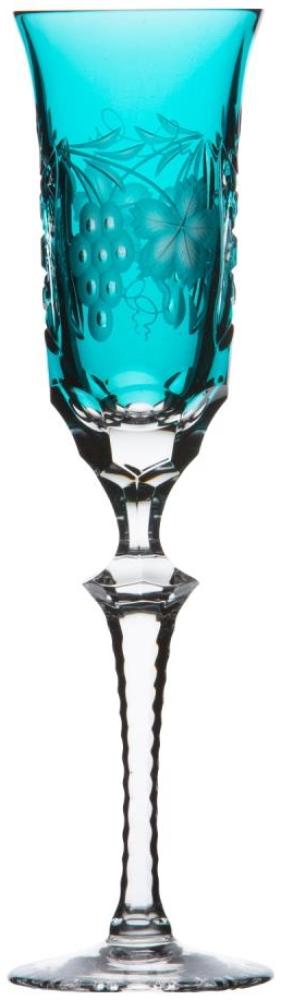 Sektglas Kristall Traube azur (26,2 cm) Bild 1