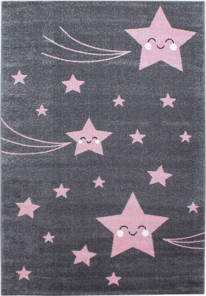 Kinder Teppich Kikki Läufer - 80x150 cm - Pink Bild 1