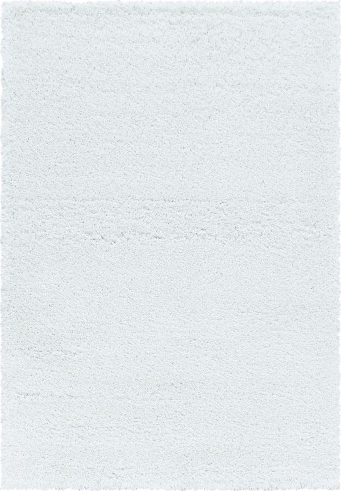 Hochflor Teppich Francesca rechteckig - 160x230 cm - Weiß Bild 1