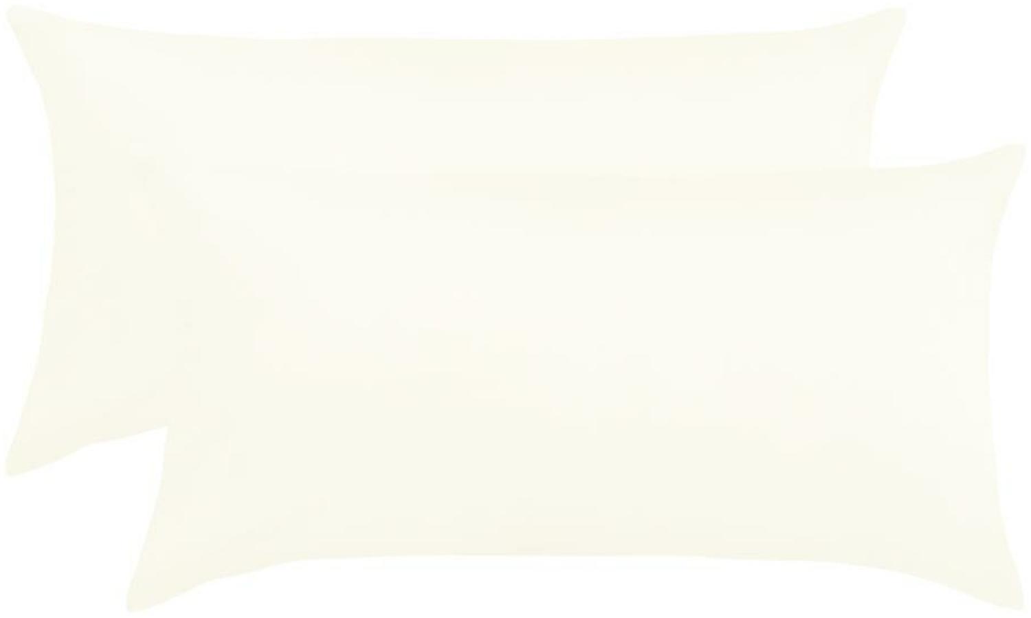 BettwarenShop Single Jersey Kissenbezug Ulm 2er Pack | 40x80 cm | perlmut Bild 1