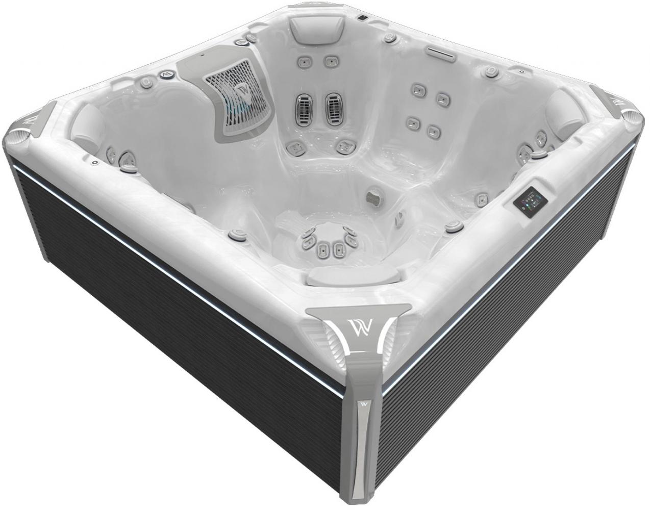 Wellis Elbrus Life Deluxe Whirlpool Außenwhirlpool 236x236x95cm für 7 Personen inkl. Thermocover Bild 1