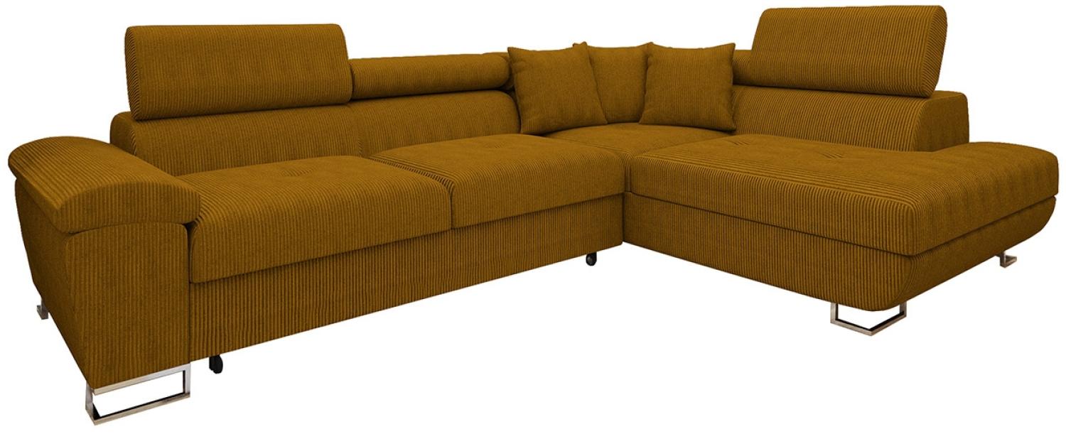 Ecksofa Cotere Cord (Farbe: Poso 01, Seite: Rechts) Bild 1