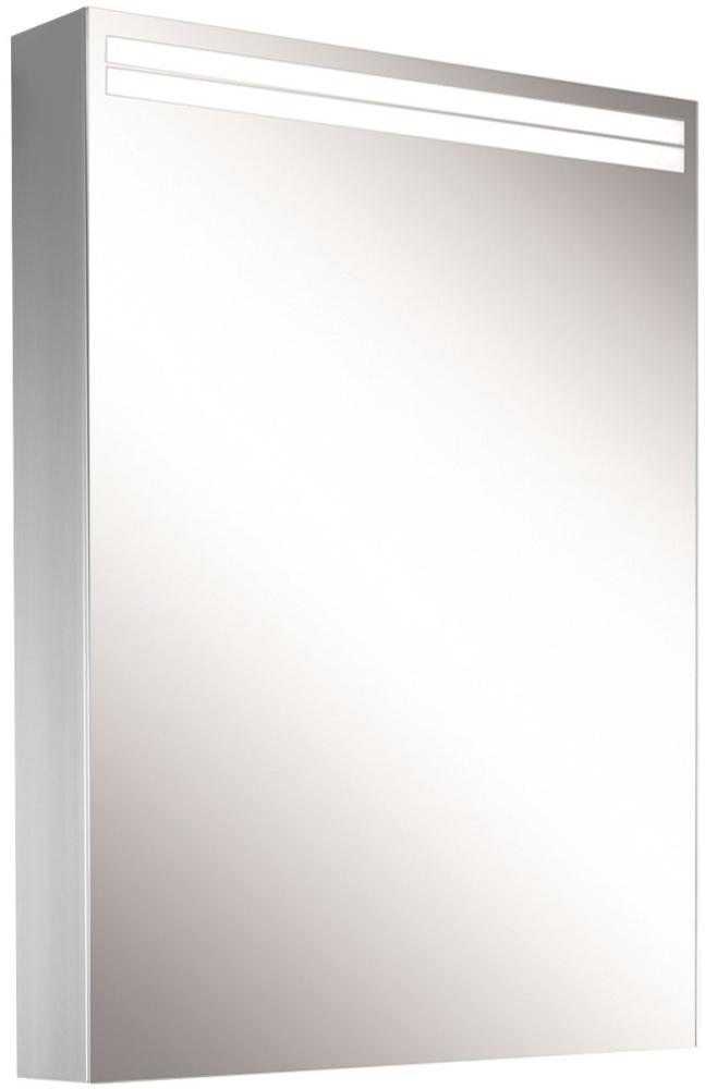 Schneider ARANGALINE LED Lichtspiegelschrank, 1 Tür, Anschlag links, 50x70x12cm, 160. 451. 02. 41, Ausführung: EU-Norm/Korpus silber eloxiert - 160. 451. 02. 50 Bild 1