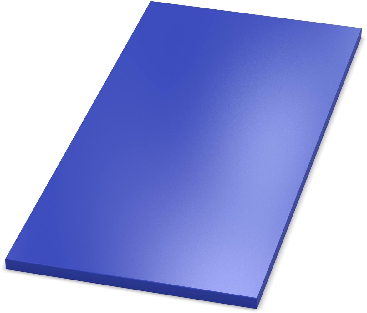 AUPROTEC Tischplatte 19mm blau 1400 x 900 mm Holzplatte melaminharzbeschichtet Spanplatte mit Umleimer ABS Kante Auswahl: 140 x 90 cm Bild 1