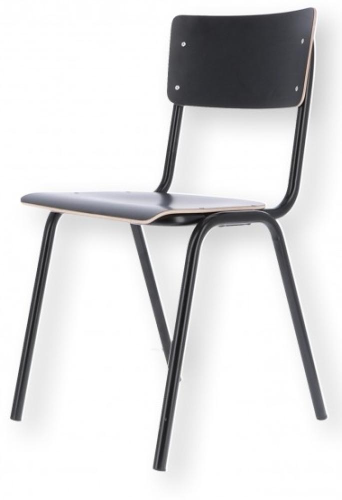 Stuhl ZERO - einfarbig - schwarz Bild 1