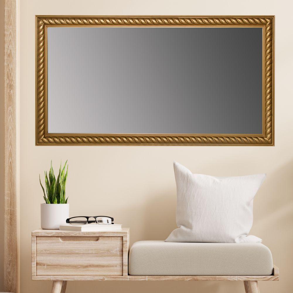 Traumhafter Spiegel MIRA 132x72cm antik-gold Facette Holzrahmen Bild 1