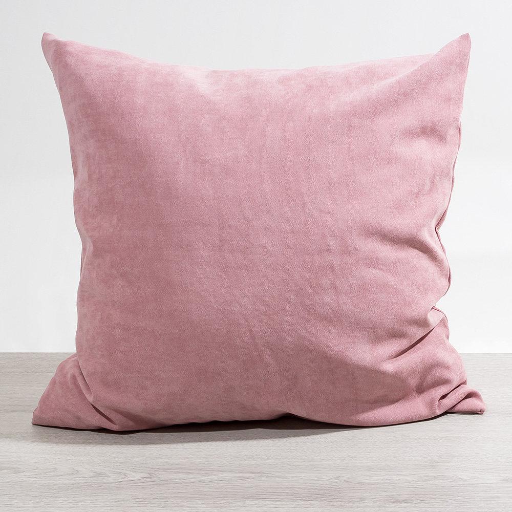 Kissen Deko von Lysel - rosa Uni Jerada 50x50 Polyester kissenbezug Dekokissen Bild 1