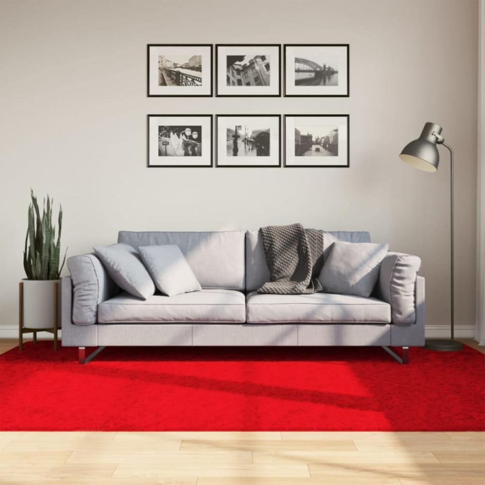Teppich OVIEDO Kurzflor Rot 160x230 cm Bild 1