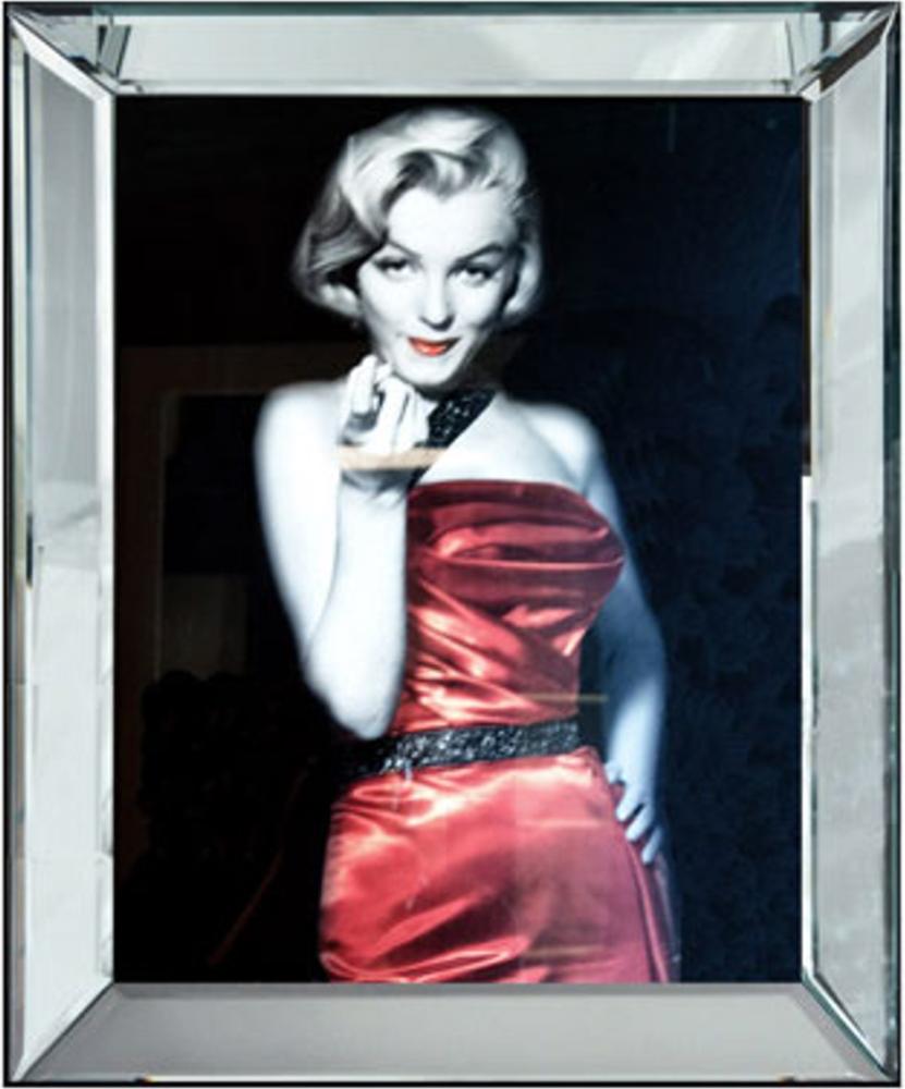 Casa Padrino Designer Bild Lady in Red Marilyn Monroe Mod1 - Limited Edition Bild 1