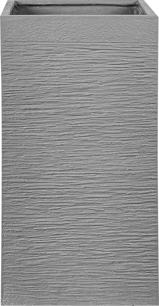 Blumentopf grau quadratisch 40 x 40 x 77 cm DION Bild 1