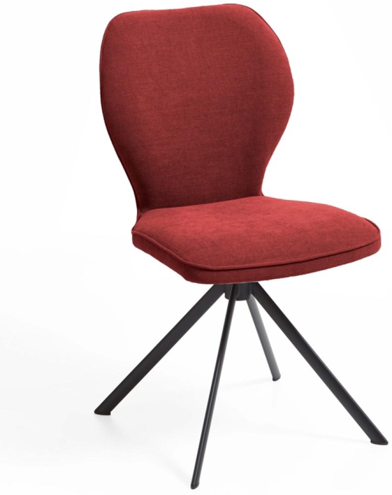 Niehoff Sitzmöbel Colorado Trend-Line Design-Stuhl Eisengestell - Webstoff - 180° drehbar Malea-R terracotta Bild 1