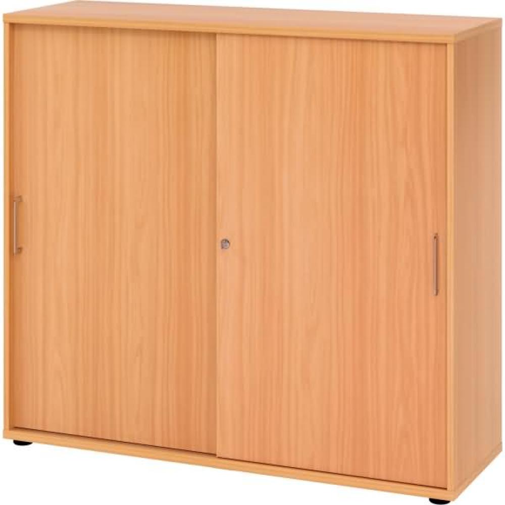 mcbuero. de Schiebetürenschrank Serie 9 3OH BxTxH 120x40x110cm Griff BS Bild 1