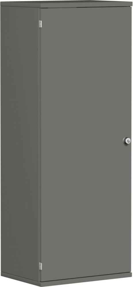 Garderobenschrank mit ausziehbarem Garderobenhalter, 60x42x154cm, Graphit Bild 1