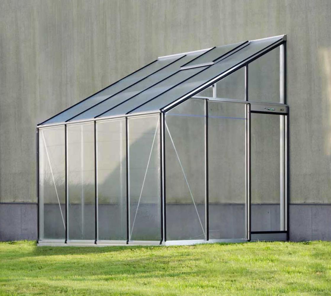 ACD Glas Anlehngewächshaus MR306H | Silber | 445x229x297 cm Bild 1