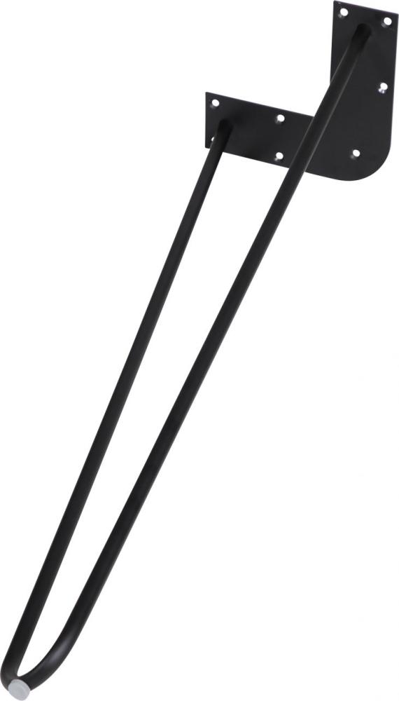 Dieda Tischbein Hairpin schwarz Maße (L x B x H): 710 x 255 x 59 mm Bild 1