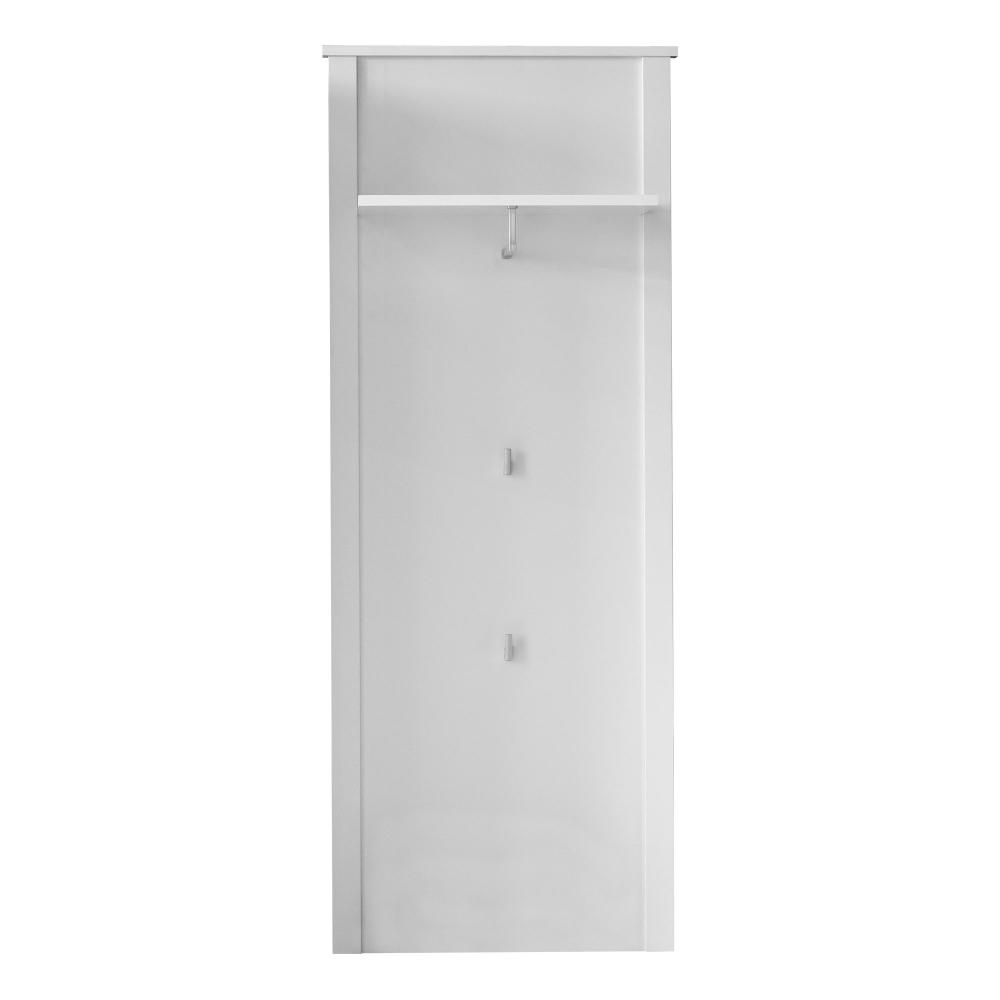 trendteam smart living Garderobe Gardrobenpaneel Ole, 55 x 147 x 26 cm in Weiß mit Ablage, Kleiderstange und zwei Kleiderhaken Bild 1
