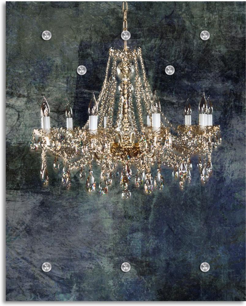 Queence Garderobe - "Edip" Druck auf hochwertigem Arcylglas inkl. Edelstahlhaken und Aufhängung, Format: 100x120cm Bild 1