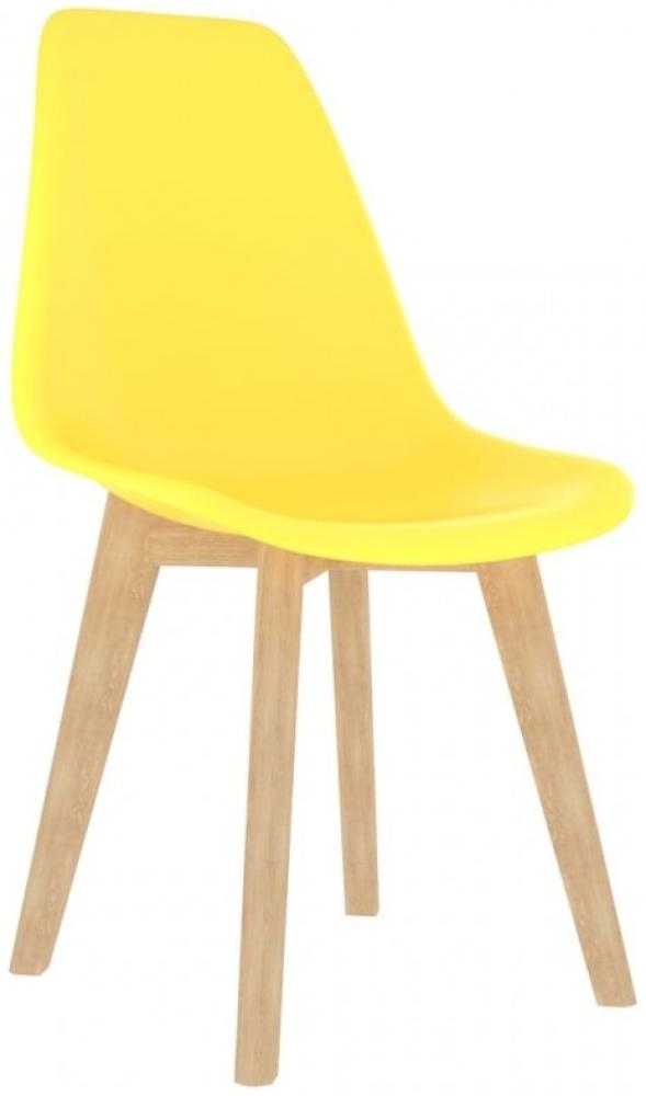 vidaXL Esszimmerstühle 4 Stk. Gelb Kunststoff [289117] Bild 1