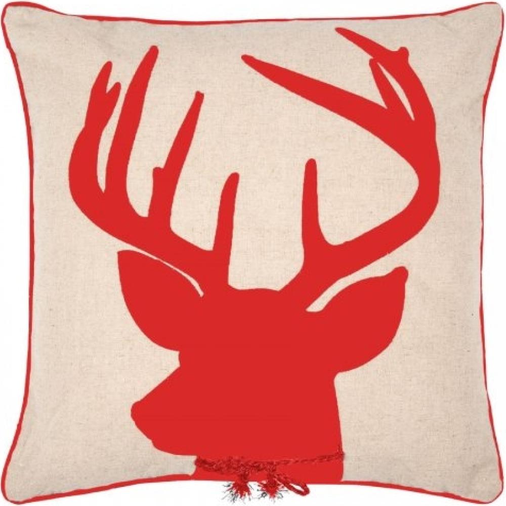 pad Kissenhülle Deer Hirsch Rot (45x45cm) 11732-Q40-4545 Bild 1