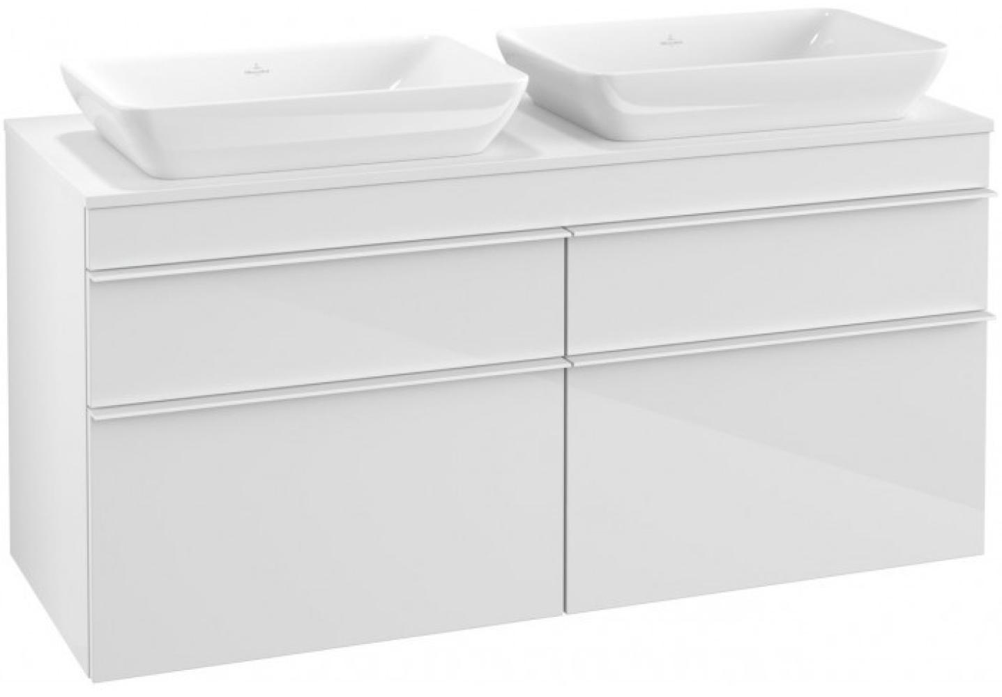 Villeroy & Boch VENTICELLO Waschtischunterschrank 125 cm breit, Weiß, Griff Weiß Bild 1