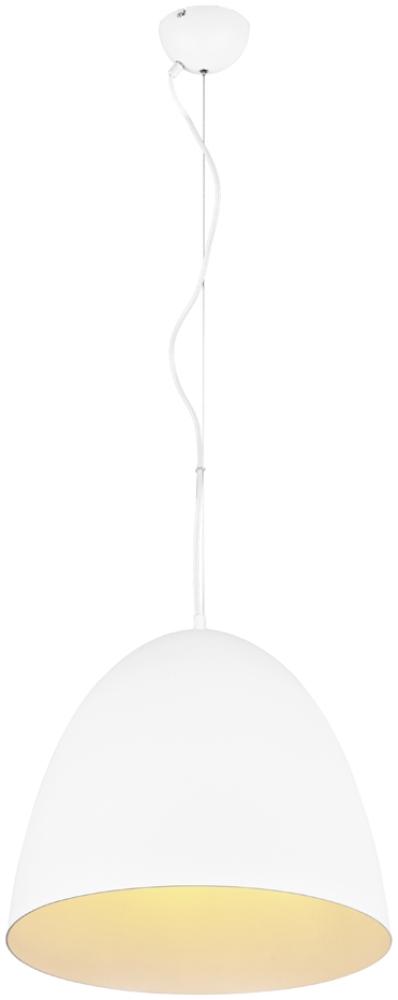 LED Pendelleuchte einflammig, Metall Weiß, rund Ø 40cm Bild 1