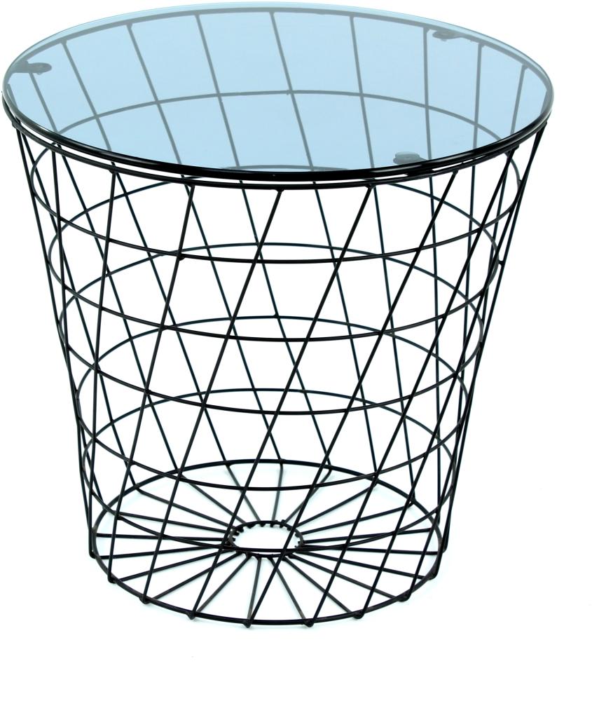 Concept Embudo Beistelltisch Schwarz Grauglas Bild 1