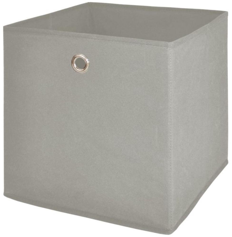 Faltbox Box Stoffbox- Delta - Größe: 32 x 32 cm / 3er Set - Schlamm Bild 1