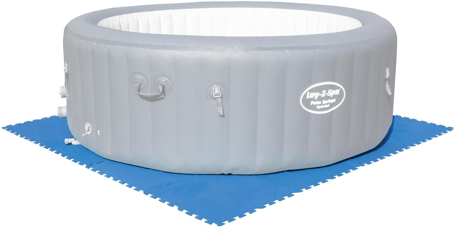 Flowclear™ Pool-Bodenschutzfliesen Set, 9 Stück a 50 x 50 cm, blau Bild 1