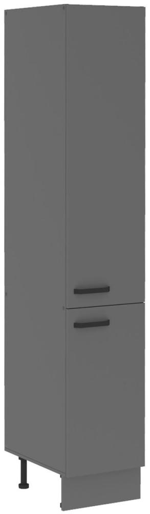 Küche NESSA Hochschrank 40 cm Anthrazit Küchenzeile Küchenblock Einbauküche Bild 1