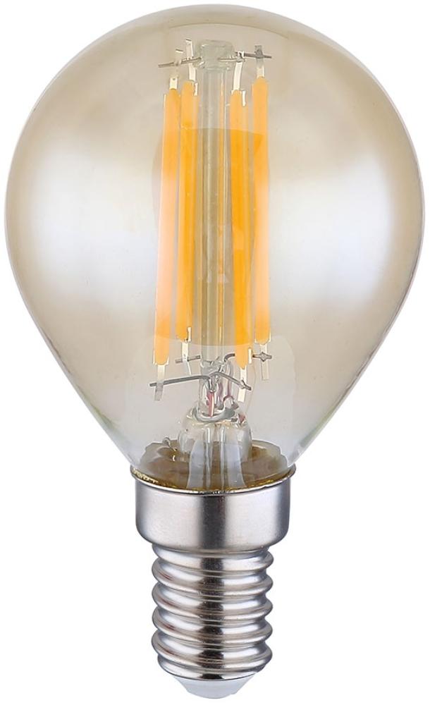 LED Leuchtmittel, Kugel, E14, 4 Watt, 350 Lumen, warmweiß, DxH 4,5x7,8 cm Bild 1