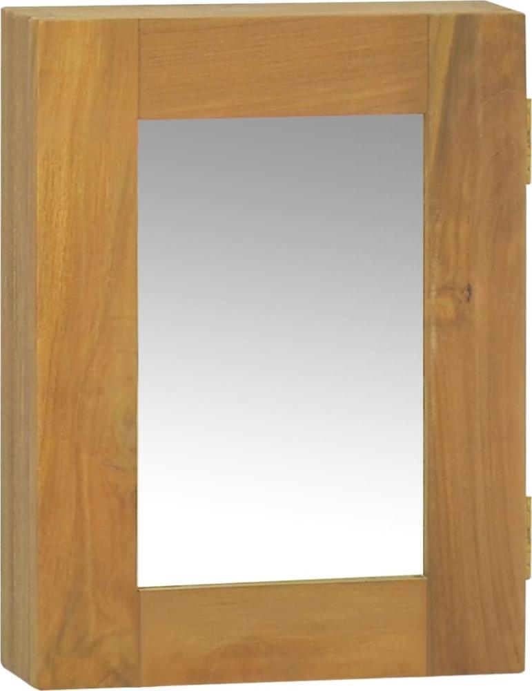 Spiegelschrank 30x10x40 cm Massivholz Teak Bild 1
