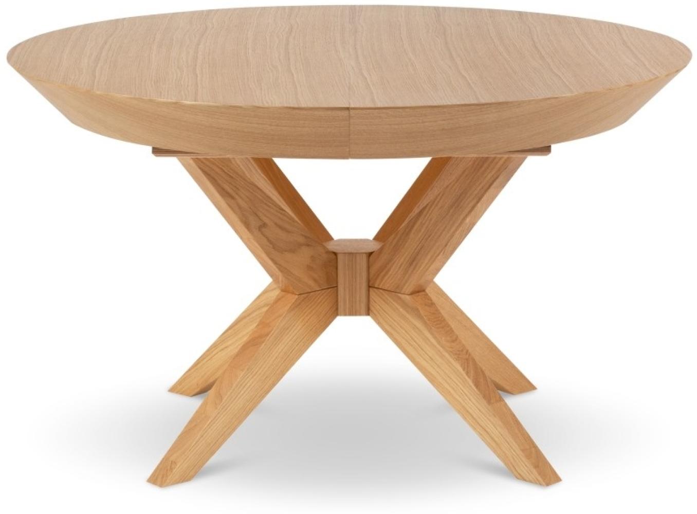 Micadoni 8-Sitzer Tisch ausziehbar Virginia 120cm | Oberfläche Natural Oak und Oak Bild 1