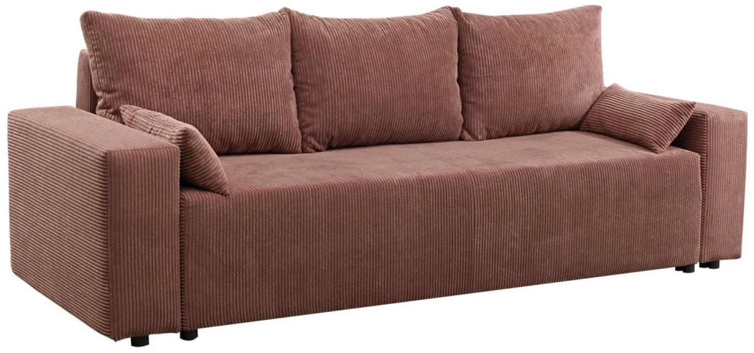 Sofa 'Lipito' Cord Rosa Bild 1