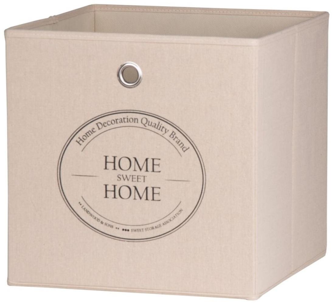 Faltbox Box - Home -32 x 32 cm - Beige Bild 1