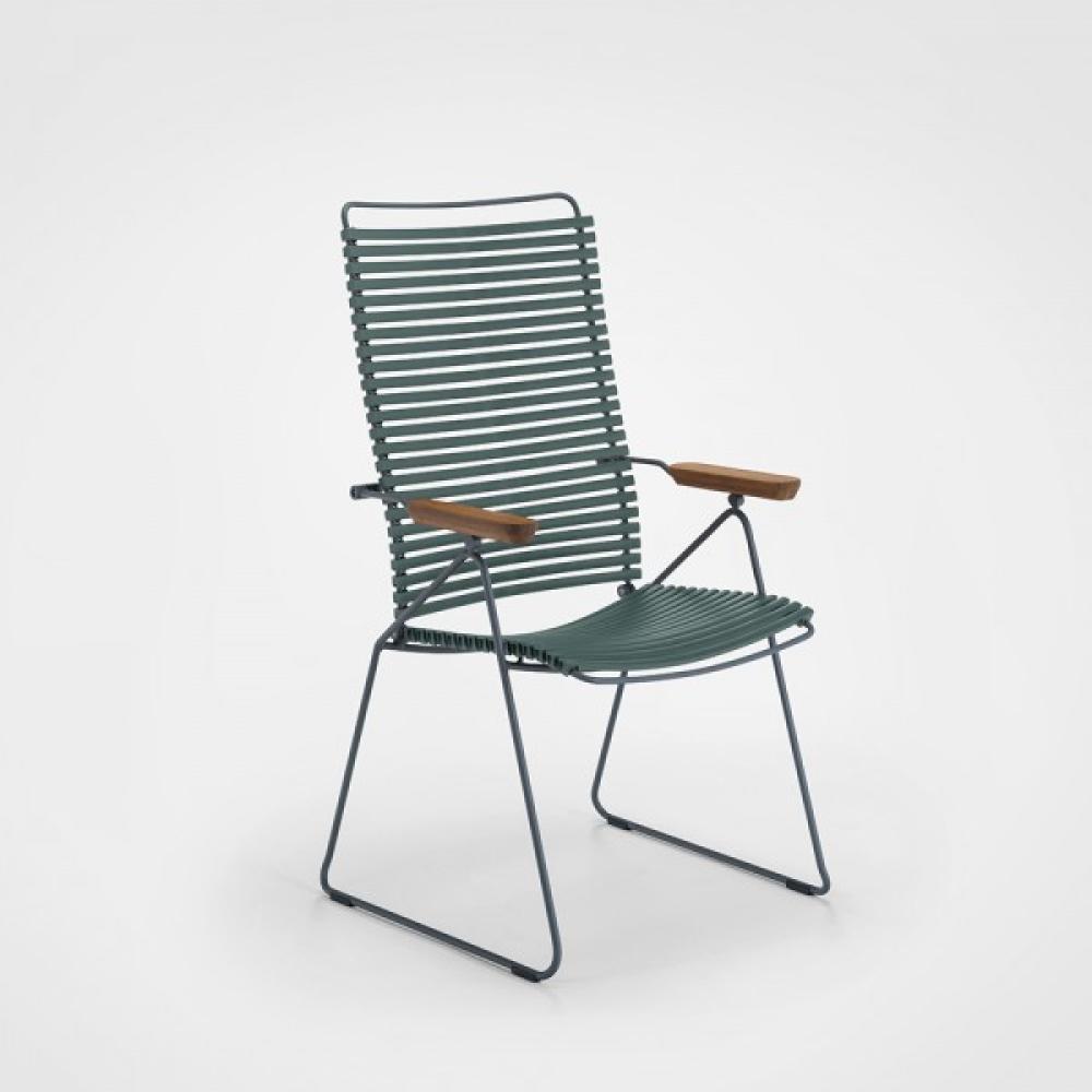 Outdoor Stuhl Click verstellbare Rückenlehne kiefergrün Bild 1
